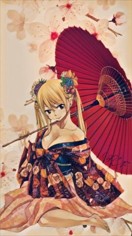 Lucy Heartfilia Fairy Tail Gaisha Wallpaper