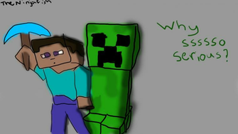Minecraft Steve Creeper Wallpaper By Theninjafishc