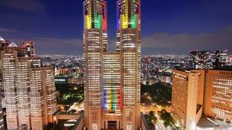 Wallpaper Japan Tokyo Big City Lights Night HD