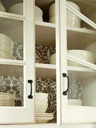 Want To Wallpaper The Backs Of My Shelves Such A Good Idea Simple