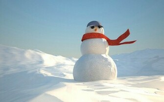 Watching The Snowman Wallpaper Desktop