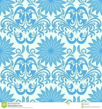 Light Blue Damask Wallpaper HD Lovely