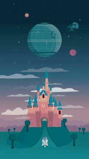 Illustration Theme Outer Space In Disney Wallpaper
