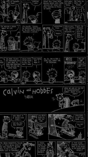 Calvin And Hobbes iPhone 5s Wallpaper