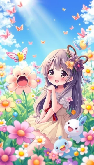 Cute Anime Girls Wallpaper