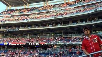 Game And In The Background Are Plaques Honoring Former Montreal Expos
