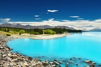 Wallpaper Mountain Lake Nature Nz New Zealand