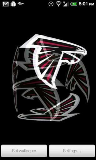 This Is The Atlanta Falcons Live Wallpaper Which Has A Rotating 3d