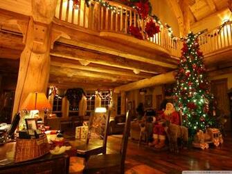 Lodge At Christmas Time 4k HD Desktop Wallpaper For Ultra