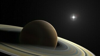 Planet Saturn The Rings Star Stars Wallpaper Background