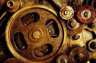 Gears Mechanical Technics Metal Steel Abstract Abstraction Steampunk