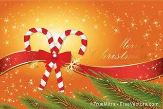 Candy Cane Christmas Background Vector Graphics