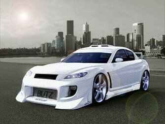 White Mazda Rx8 Wallpaper Lemurs HD Desktop