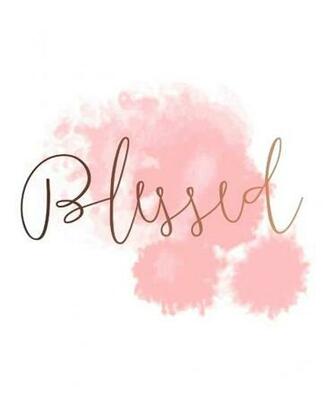 Christian Blessed Pink Wallpaper Background
