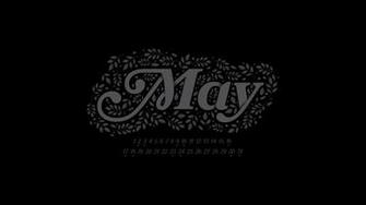 May Desktop Calendar Wallpaper Paper Leaf