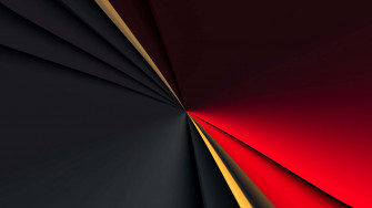 A Black And Red Abstract Background With Gold Line Wallpaper