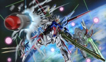 Anime Mechs Super Robot Taisen Dom Gundam Perfect Strike