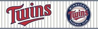 Twins Baseball Wallpaper Border