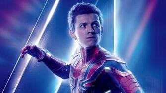 Tom Holland As Spiderman In Avengers Infinity War