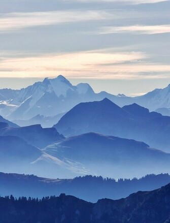 Blue Mountain Range Wallpaper For Samsung Galaxy Tab