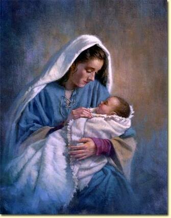 Mary And Baby Jesus By Corbert Gauthier Vianoce