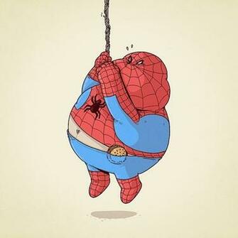Spiderman Fat Marvel Comics Cartoon Movie Wallpaper