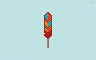 Indian Feather Wallpaper Minimalistic