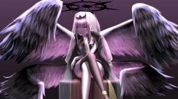 Anime Girl Angel Wings Wallpaper 8k 4k Pc Desktop 2150f