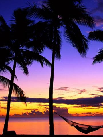 Relaxing Beach 4k Sunset Wallpaper