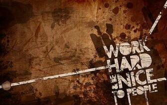 Work Hard Grunge Wallpaper
