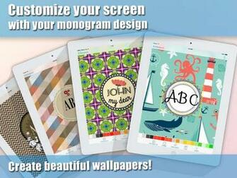 Custom Monogram Wallpaper Maker And Professional Background