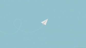 Plane Minimal Flying Paper Wallpaper Miscellaneous