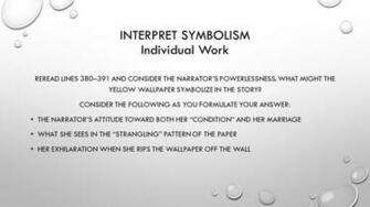 The Yellow Wallpaper Additional Questions Ppt Video Online