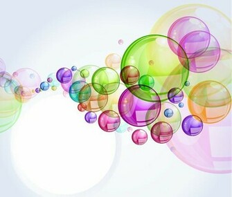 Abstract Colorful Bubble Background Vector Graphics