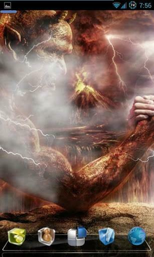 Satan Vs God Wallpaper Devil Live