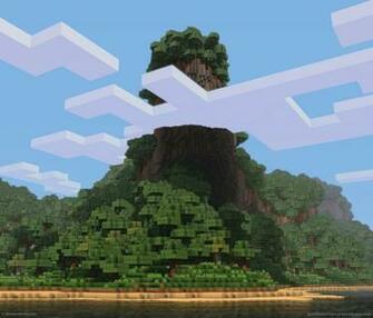 Minecraft Tower Blocks Wallpaper For Samsung Galaxy Tab