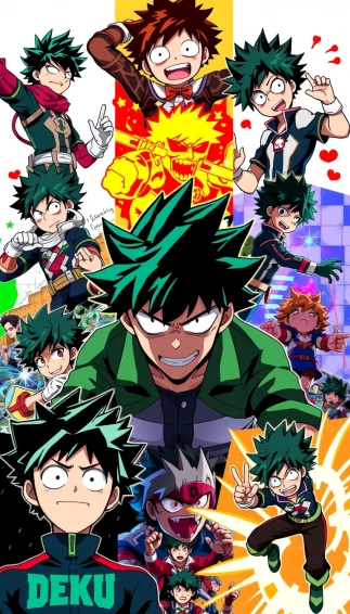 Deku Collage Wallpaper
