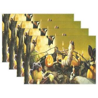 Amazon Nmceo Place Mats Halloween Cute Wallpaper Personalized