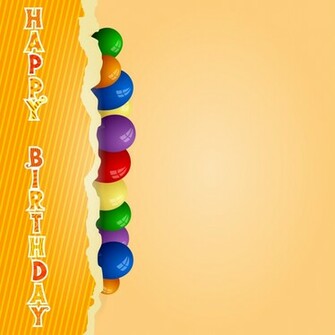 BirtHDay Background With Balloons