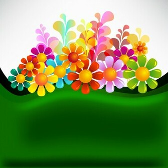 Beautiful Flowers Background Vector Flower