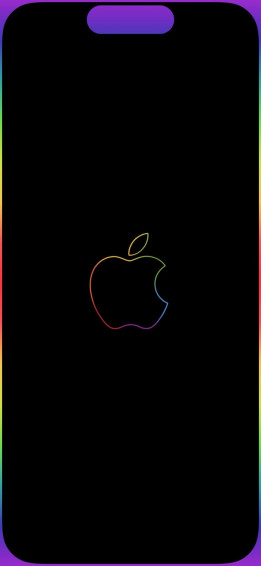 iPhone Pro Neon Border Wallpaper You Are All Welcome Was