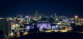 Kansas City Skyline At Night Wallpaper