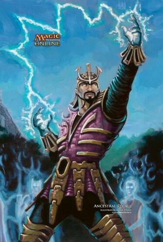Ancestral Recall Wallpaper Daily Mtg Magic The Gathering