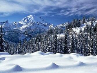 HD Wallpaper Desktop Snowy Mountains