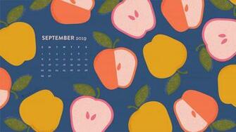 Colorful Apple September Calendar Wallpaper Sarah Hearts