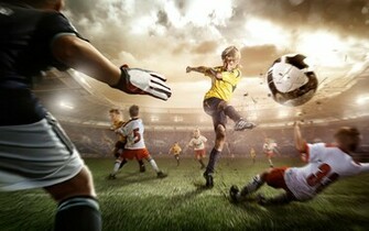 Playing Football Wallpaper HD