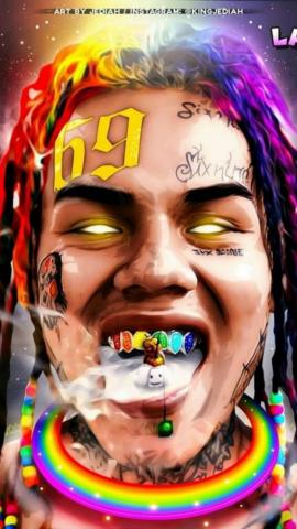 6ix9ine Tekashi Rapper Art Wallpaper Dope