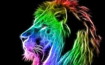 Colorful Lion Wallpaper Hq