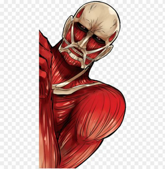 Moshi Villager San Colossal Titan Desu Attack On