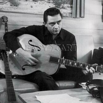 Johnny Cash Wallpaper Poster Middle Finger